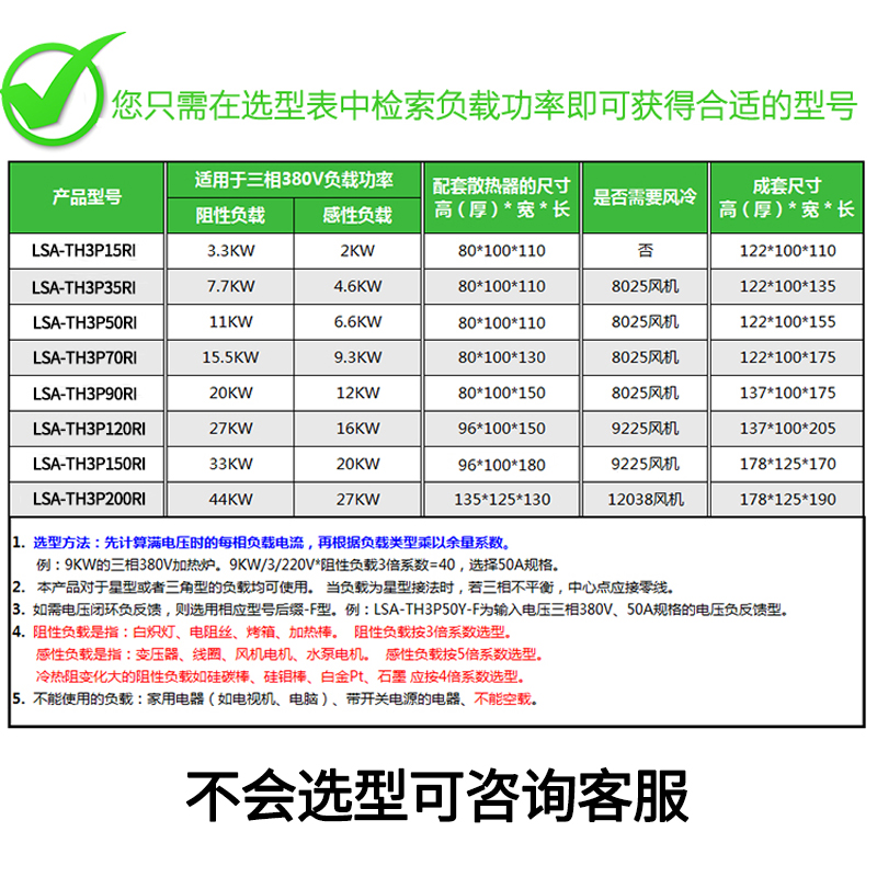 三相交流调压模块可控硅4-20mA加热变压调压器温控调光固态SCR