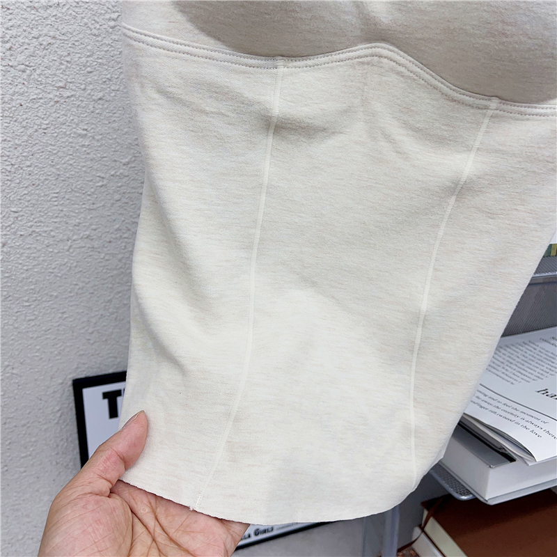 秋冬4033桑蚕丝德绒保暖内衣女士带胸垫免穿文胸御寒发热打底背心 - 图2