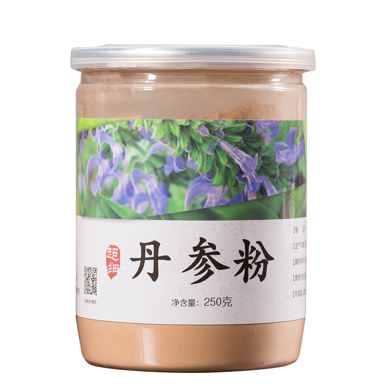 丹参粉 同仁堂 500g 特级 超细丹参粉正品 文山 云南 丹参茶 切片 - 图3