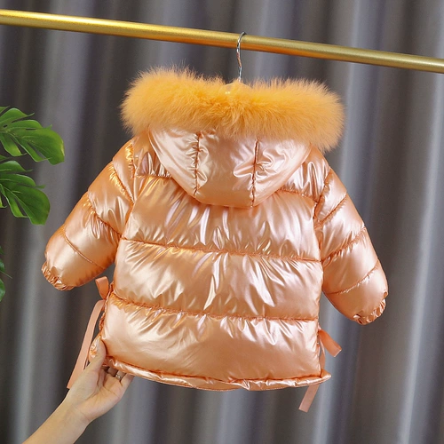 Утепленный пуховик, детский наряд маленькой принцессы для девочек, куртка