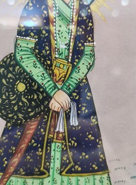 印度细密画20世纪90年代手绘非印刷品一物一图