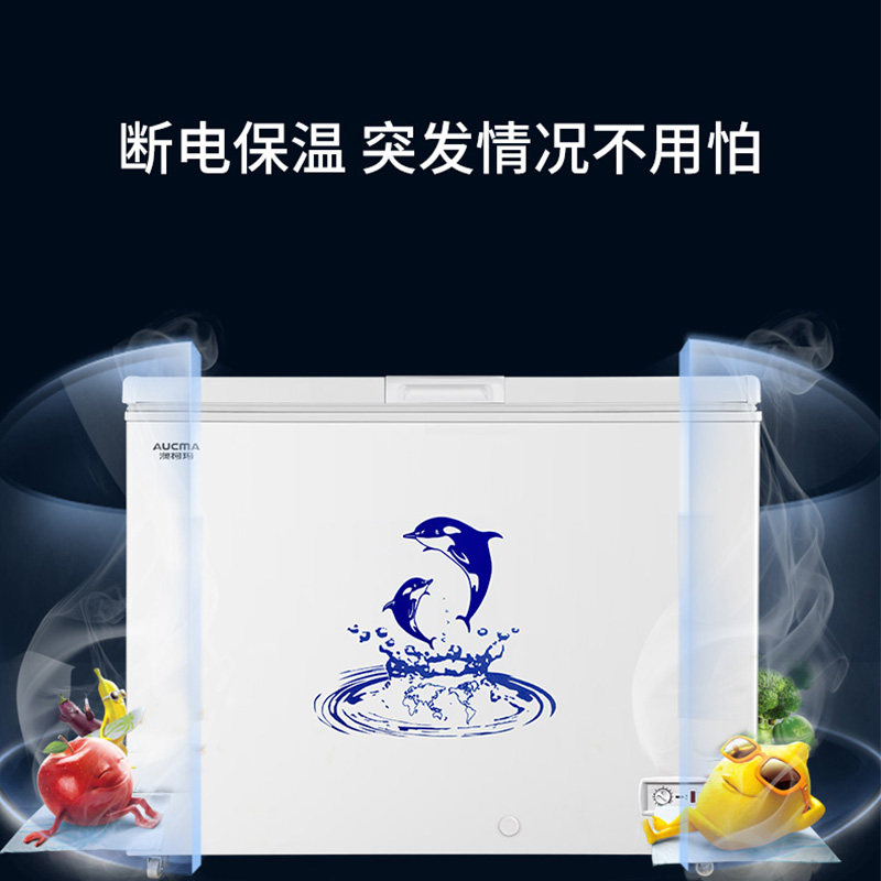 aucma /澳柯玛bc / bd-323ne冰柜 名丰电器冷柜