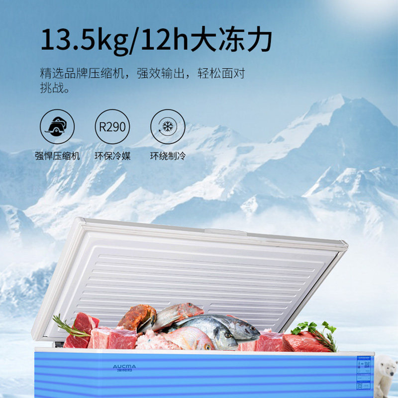 aucma /澳柯玛bc / bd-323ne冰柜 名丰电器冷柜
