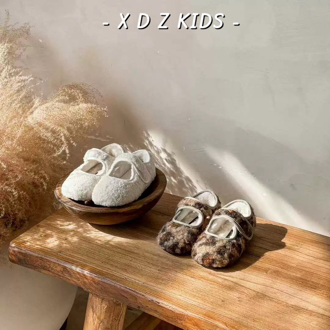 韩版儿童毛毛鞋冬季新款女童棉鞋保暖女孩豆豆鞋大棉加绒宝宝童鞋,淘宝优惠券,粉丝福利购,淘宝优惠卷