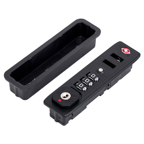 S052#拉杆箱行李箱锁配件密码锁皮箱旅行箱拉链锁XFGTSA007海关锁 - 图1