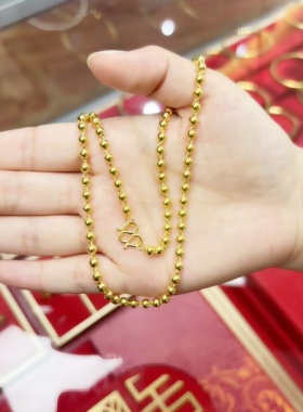 亮面光珠项链转运圆珠链子锁骨链