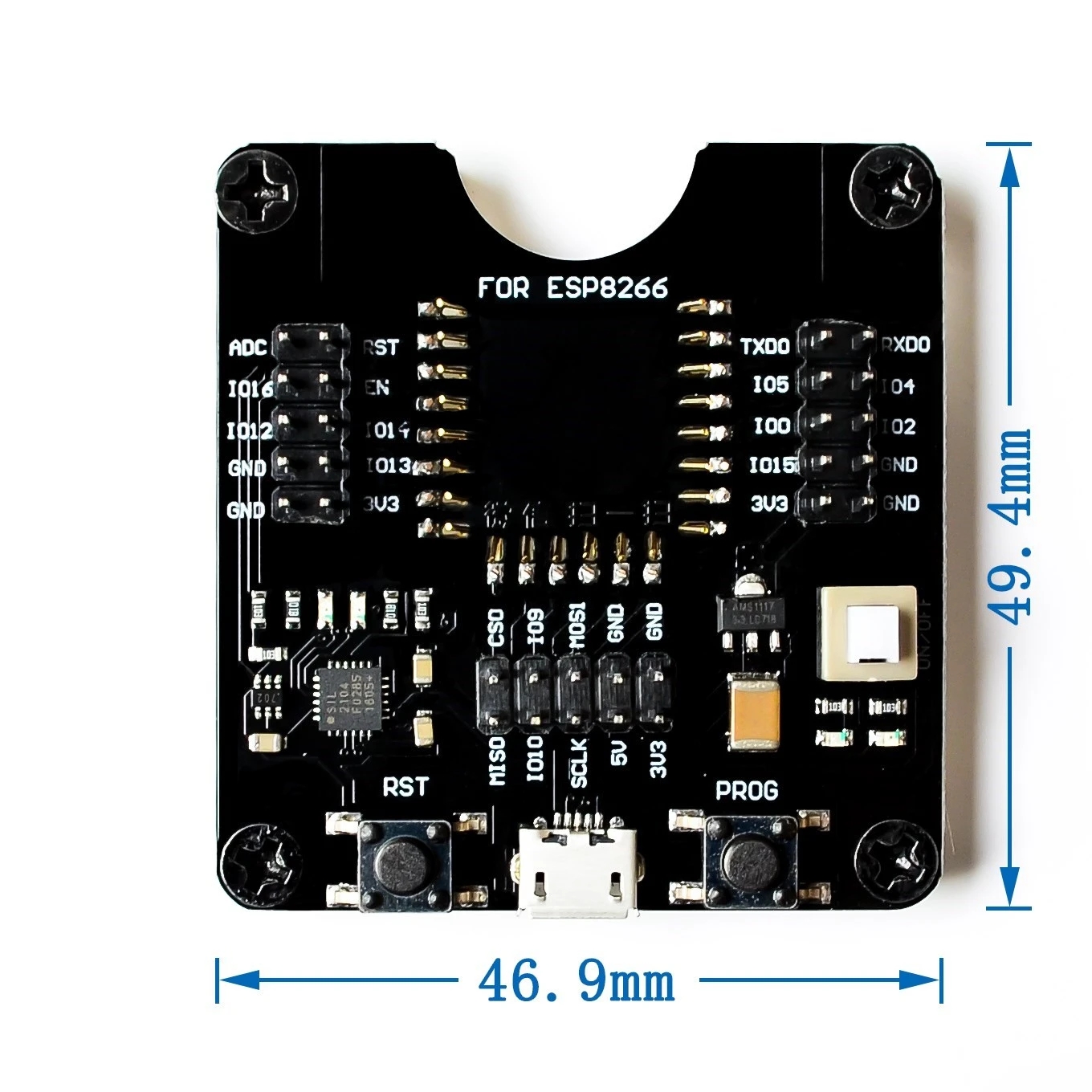 ESP32WROVER/ESP8266/ESP-WROOM-32模块模组下载烧录座夹具测试板 - 图0