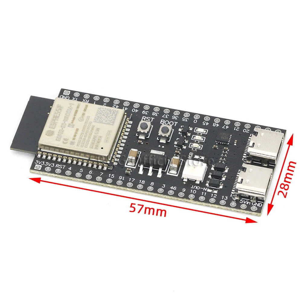 ESP32 S3核心板板载WROOM-1-N16R8 ESP32-S3-DevKitC-1模块开发板 - 图3