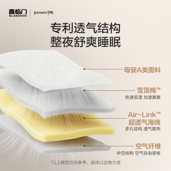 Jingmian M60+Bern S Xilinmen Home Simmons Detachable Breathable Single Pocket Spring Mattress