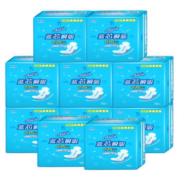 Anerle Blue Core Instant Absorbent Slim ຜ້າອະນາໄມທີ່ອ່ອນນຸ້ມແລະເຢັນຕາຫນ່າງປະສົມປະສານລະຫວ່າງກາງເວັນແລະກາງຄືນສໍາລັບການໃຊ້ກາງເວັນແລະກາງຄືນ