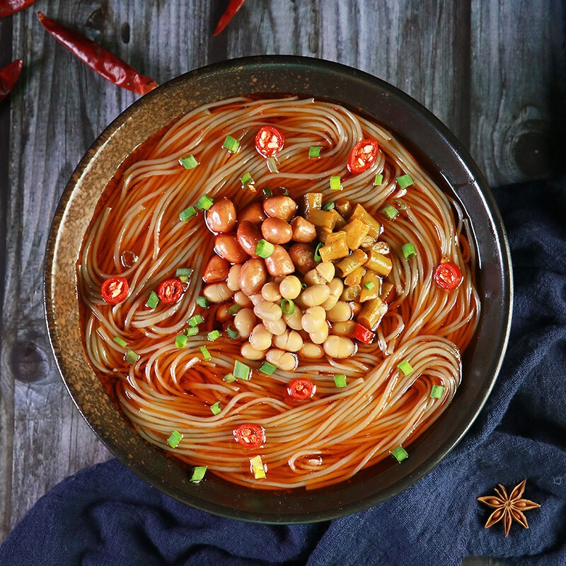 陈村重庆酸辣粉非油炸老坛酸菜味桶装红薯粉方便粉丝速食河粉整箱