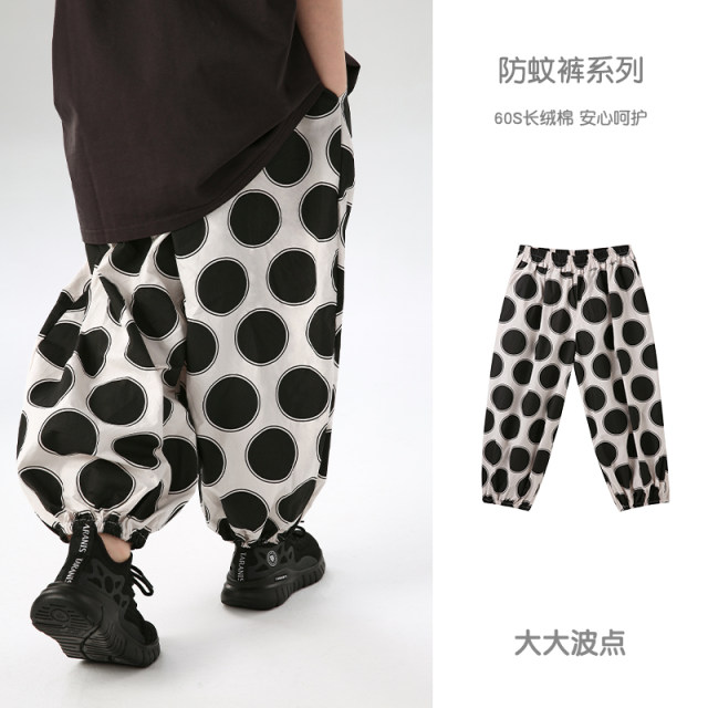 ZYZ ກາງເກງເດັກນ້ອຍ sweatpants ເດັກຊາຍແລະເດັກຍິງກາງເກງຕ້ານຍຸງລາຍ 2026 summer ໃຫມ່ແບບເກົາຫຼີບາດເຈັບແລະ sweatpants ວ່າງ