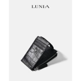 Картхолдер, сумка через плечо, ультратонкие карточки, кошелек с молнией, из натуральной кожи, крокодиловый принт, банковская карта