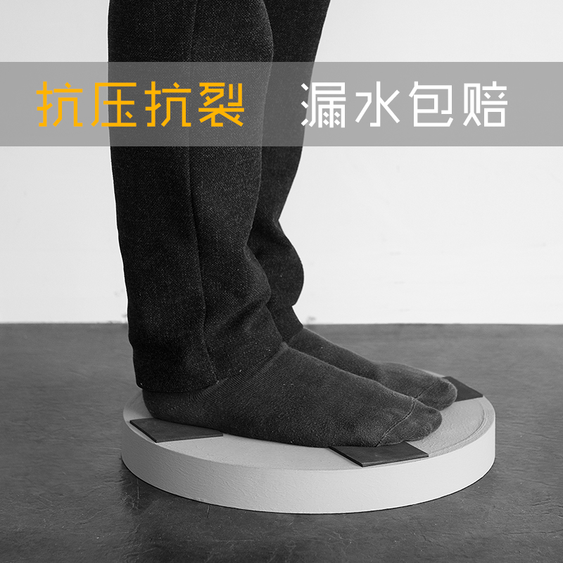 仿水泥黑白灰色塑胶托盘圆形超大号花盆深接水盘花托垫底底座家用,淘宝优惠券,粉丝福利购,淘宝优惠卷