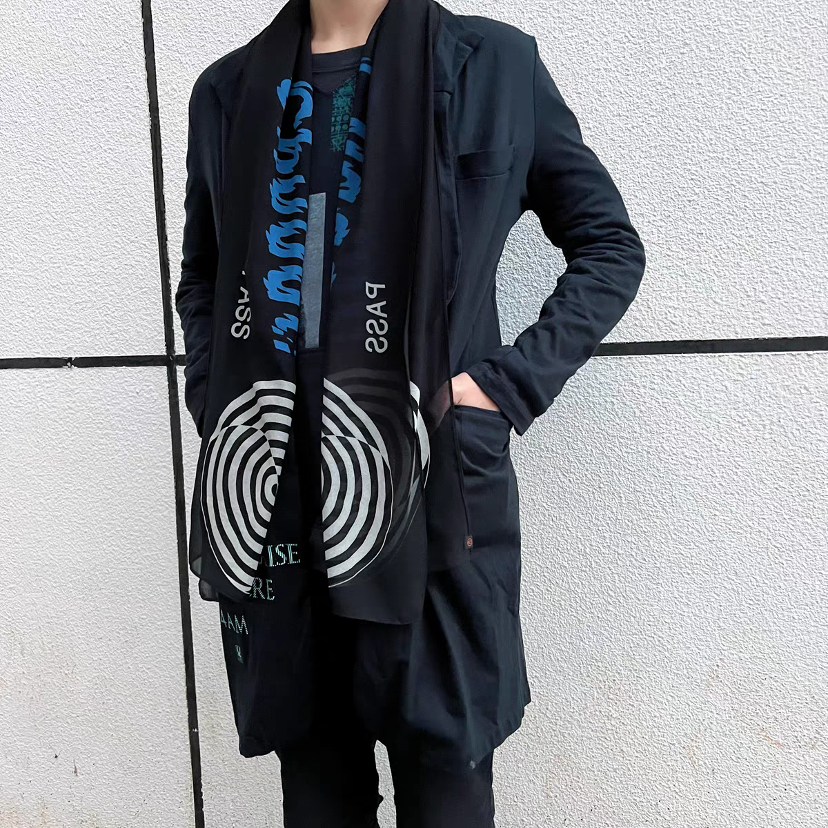 『当天发货』Undercover 06ssT期漩涡印花丝巾 小众百搭围巾