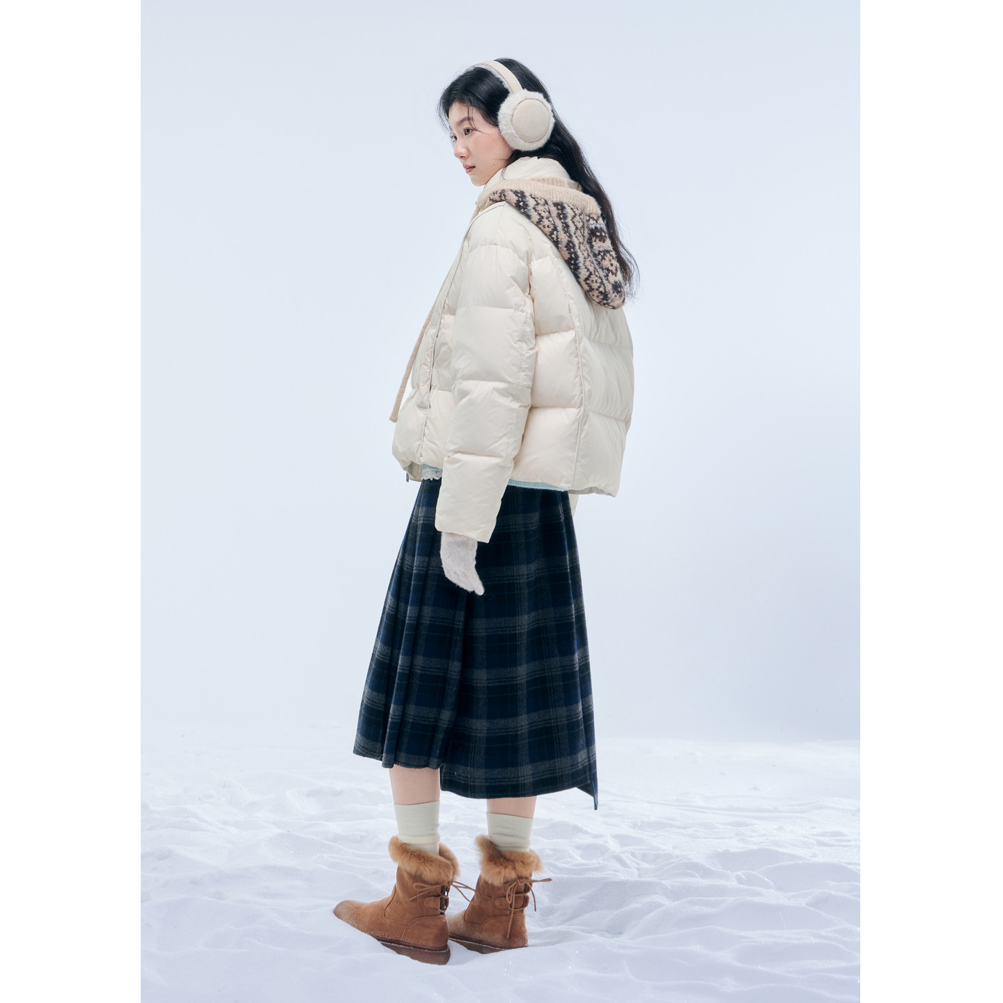 紫涵短款立领羽绒服女2025冬季新款简约宽松小个子针织帽鸭绒外套,淘宝优惠券,粉丝福利购,淘宝优惠卷