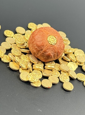 不掉色纯黄铜镶嵌标克罗六芒星面具三角凤眼菩提星月配件文玩配饰