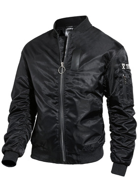 Pilot jacket trend men's plus size loose women's jacket外套