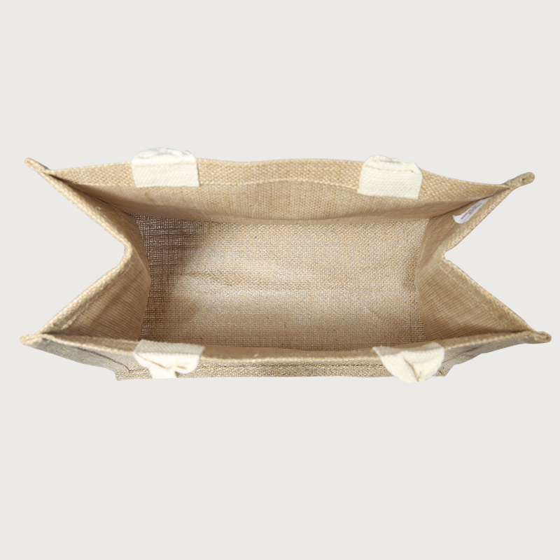 MUJI无印良品麻布袋收叠购物袋便携式手提黄麻袋日式手拎袋收纳袋 - 图2