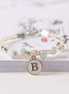 原创设计风陶瓷情侣手链送闺蜜