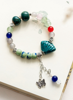 陶瓷森系民族风双圈蝴蝶性价比