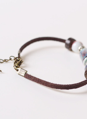 陶瓷原创古风编织串珠学生手链