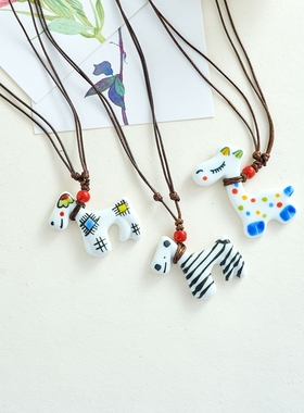 陶瓷卡通项链货源摆摊