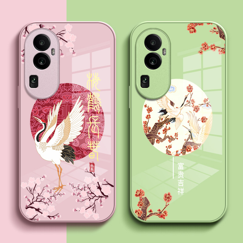 适用oppo Reno10pro手机壳PHV110钢化玻璃壳reon10pr0硬壳PHV11o奢华ronel0pro保护套Rneo1opro高级感保护壳 - 图2