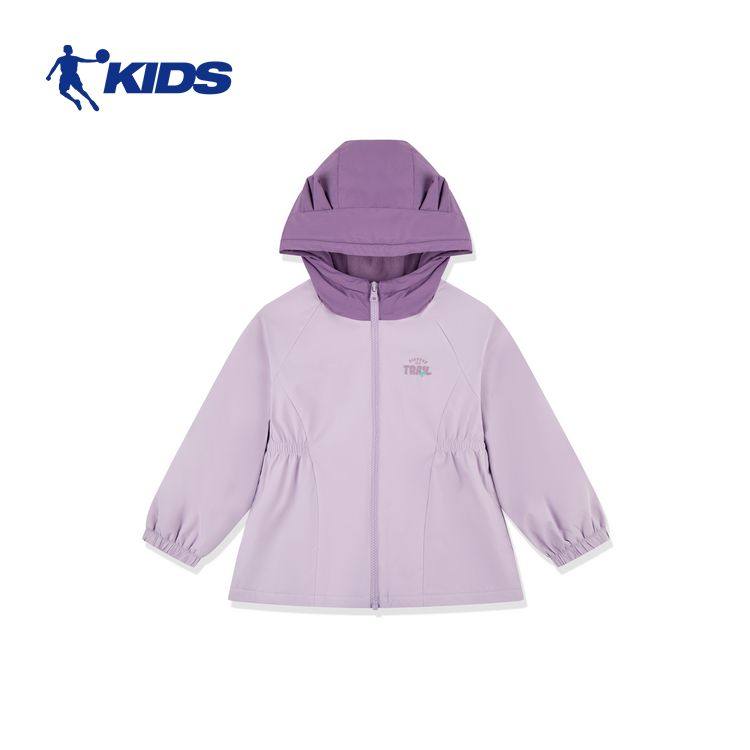 乔丹儿童女童冬季外套摇粒加绒保暖小童连帽户外加厚防水梭织风衣,淘宝优惠券,粉丝福利购,淘宝优惠卷