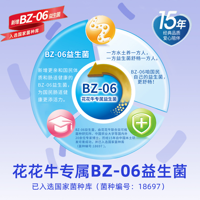 【花花牛】益生菌草莓酸奶180g*16袋整箱