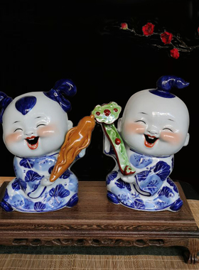 室内景德镇陶瓷装饰中式