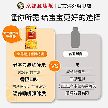 实惠装！京都念慈菴儿童枇杷蜜3盒[5元优惠券]-寻折猪