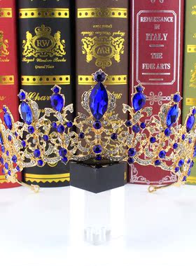 王冠新娘头饰水晶皇冠欧美