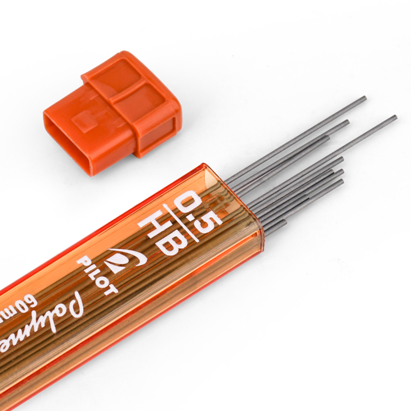 日本PILOT百乐铅芯自动铅笔芯活动铅笔替芯HB/B/2B石墨笔芯PPL-5 0.3/0.5/0.7mm-图1