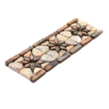 Каменная цветочная линия ручной работы декоративная линия талия линия сланцевой мозаика