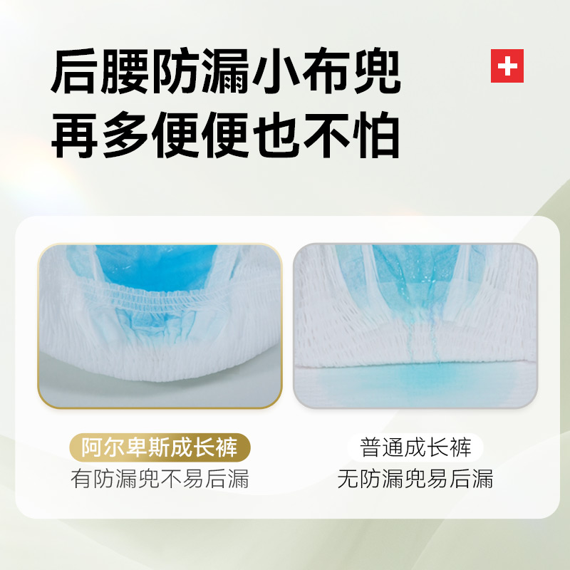 bibi【年度新品】阿尔卑斯婴儿拉拉成长裤透气尿裤S-4XL码尿不湿