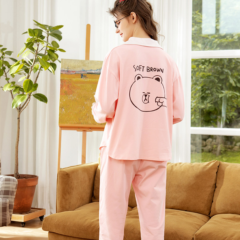 芬腾2021新款春秋季情侣居家男睡衣 芬腾内衣睡衣/家居服套装