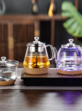 实木茶台烧水壶一体全自动上水茶桌嵌入式抽水机2037泡茶专用茶炉