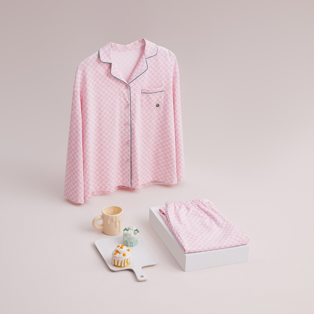 红豆居家长袖春秋季休闲外穿季睡衣 红豆居家睡衣/家居服套装