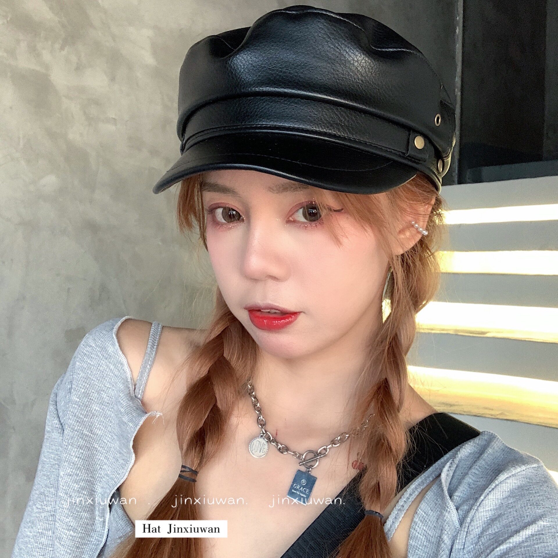 周扬青同款皮军帽英伦复古八角帽子 热品库 性价比省钱购