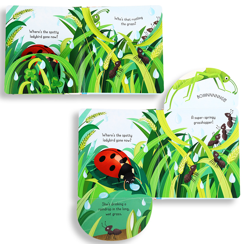 Usborne Little Lift and Look Bugs 昆虫主题 尤斯伯恩 幼儿启蒙翻翻书 儿童英语早教故事英文绘本 认知启蒙 英文原版进口图书 - 图3