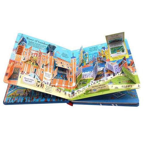 Usborne Look Inside London 尤斯伯恩 看里面系列 伦敦 3d立体书 早教翻翻书 科普启蒙读物 认知学习 英语故事书 3岁+ 英文原版 - 图0