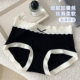 Six Rabbits Modal Underwear Women's 7A antibacterial 3-pack non-curling non-stuck mid-waist bag hip briefs