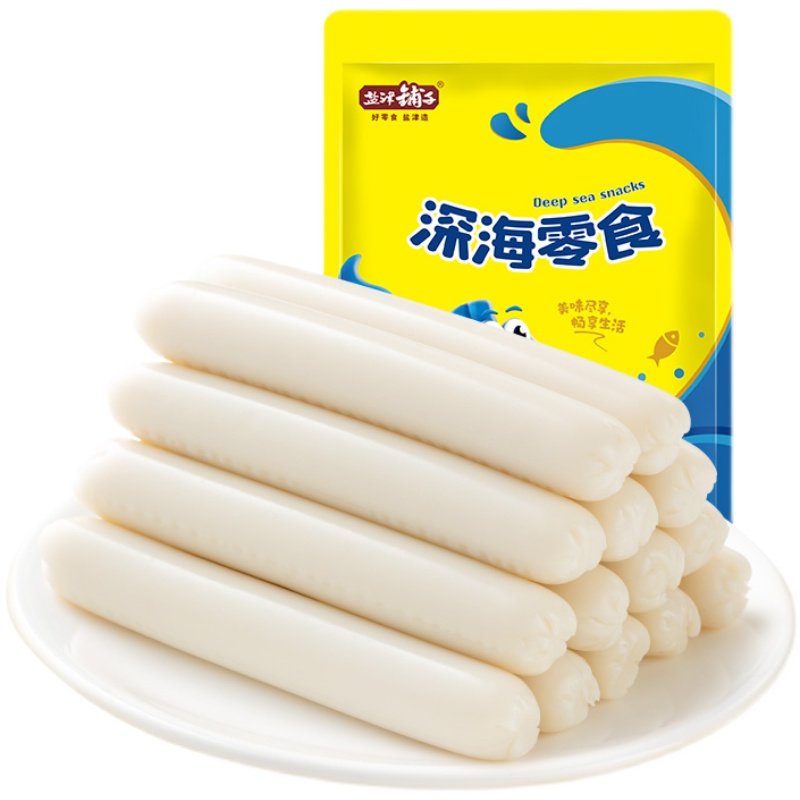 盐津铺子鳕鱼肠儿童休闲零食鱼肠即食深海蛋白宝宝健康鱼肉肠,淘宝优惠券,粉丝福利购,淘宝优惠卷