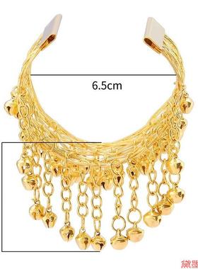 舞台铃铛宽手镯手环臂镯写真手饰服饰配饰品民族风表演印度舞