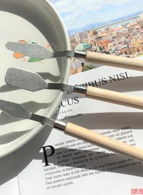 颜料刀刮刀调色奶油胶涂抹手机壳平头抹平丙烯小铲子材料美术