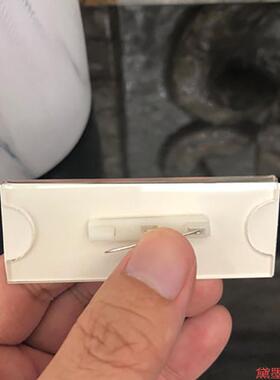 员工牌亚克力工号牌胸牌7x25mm服务牌套透明插纸别针款