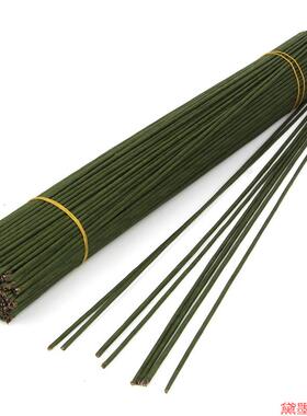 40cm胶包花杆材料手工艺造型包塑包胶铁丝涂塑花艺DIY