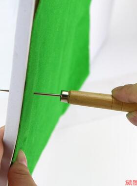 补鞋打孔塑料木柄穿孔锥子针DIY皮具工具修鞋修补胶椎上鞋