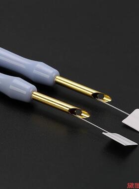 笔配件戳戳乐穿线刺绣针触工具塑料绣细俄罗斯引线器引触粗毛线用